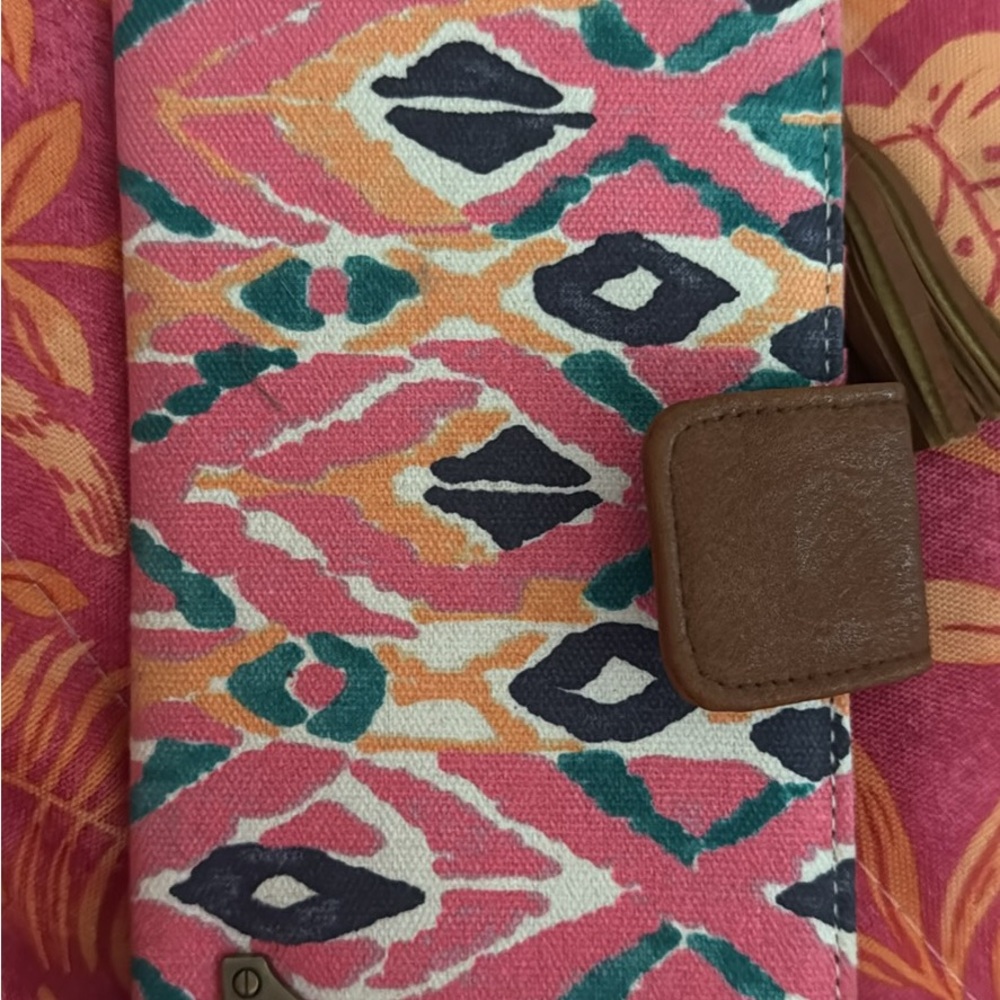 Roxy Pink and Blue Patterned Wallet